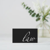 Wet: Attorney, Lawyer Script Visitekaartje (Staand voorkant)