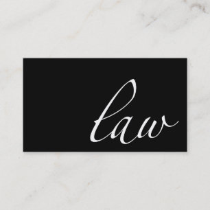 Wet: Attorney, Lawyer Script Visitekaartje