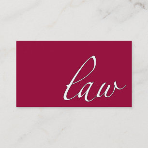 Wet: Attorney, Lawyer Script Visitekaartje