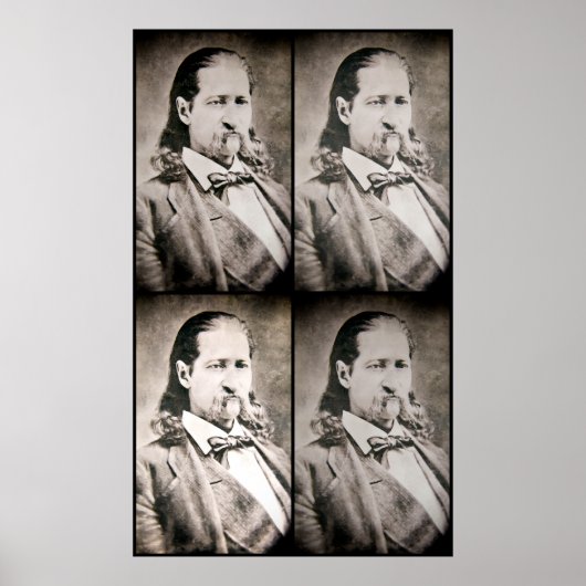 WET BORD 4 lijst WILDE BILL HICKOK Poster (Voorkant)
