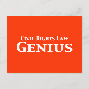 Wet burgerrechten Genius Gifts Briefkaart