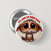 "Wet Cat Days" Button - Soggy Feline (Voorkant /achterkant)
