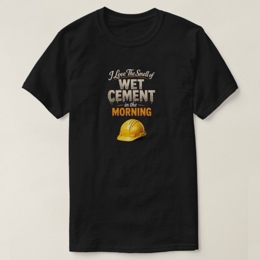 "Wet Cement" (1) T-shirt (Design voorkant)