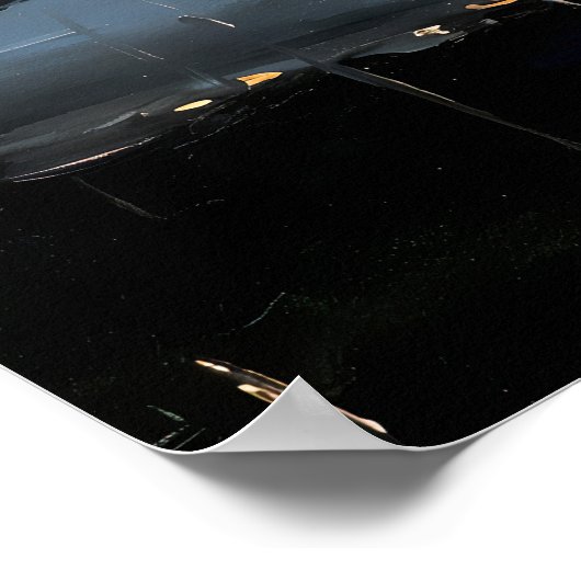 Wet Diamond - Impressionisme Stijl Melancholie Kun Poster (Hoek)