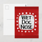 Wet Dog Nose Briefkaart (Voorkant / Achterkant)