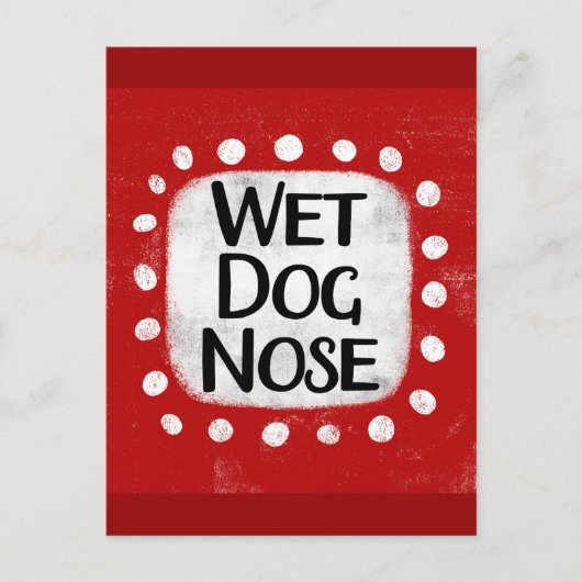 Wet Dog Nose Briefkaart (Voorkant)