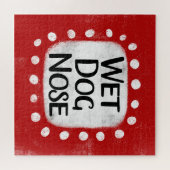 Wet Dog Nose Jigsaw Puzzel (Horizontaal)