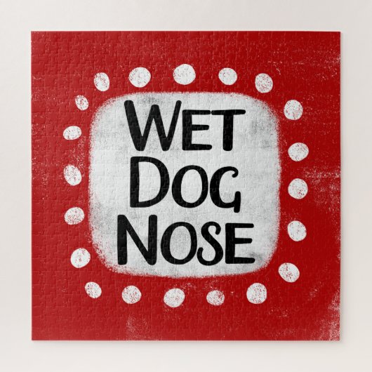 Wet Dog Nose Jigsaw Puzzel (Verticaal)
