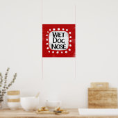 Wet Dog Nose Poster Wall Art (Keuken)