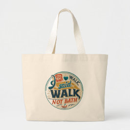 Wet Dog Woes Grote Tote Bag