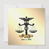 Wet en Geneeskunde Unie Gele Roos Kaart (Achterkant)