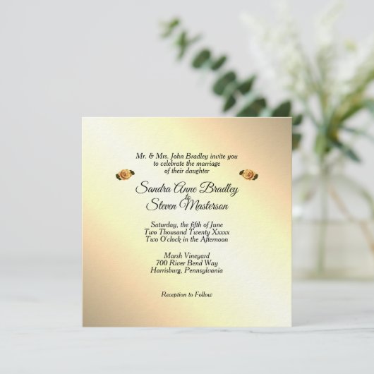 Wet en Geneeskunde Unie Gele Roos Kaart (Staand voorkant)