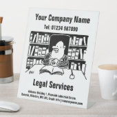 Wet- en juridische dienstverlening reclamebord met voetstuk (Insitu)