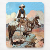 Wet en orde Cowboy Mousepad Muismat (Voorkant)
