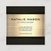 Wet en orde Logo | raadsman Vierkante Visitekaartje (Achterkant)