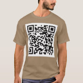 Wet fart QR code joke meme T-shirt (Voorkant)