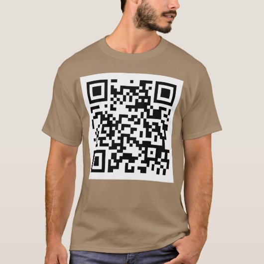 Wet fart QR code joke meme T-shirt (Voorkant)