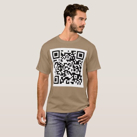 Wet fart QR code joke meme T-shirt (Voorkant volledig)