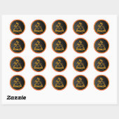 Wet gerelateerde Smart Look Ronde Sticker (Vel)