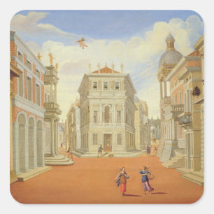 Wet II, scènes I en VIII Vierkante Sticker