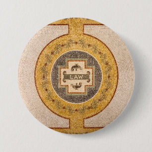 Wet in de bibliotheek van het Congres Ronde Button 7,6 Cm