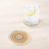 Wet in de bibliotheek van het Congres Zandsteen Onderzetter (Zijkant)