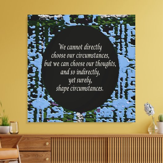 Wet inzake aanhalingsquota canvas afdruk (Insitu (Woonkamer))