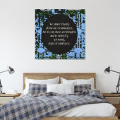 Wet inzake aanhalingsquota canvas afdruk (Insitu (Slaapkamer))