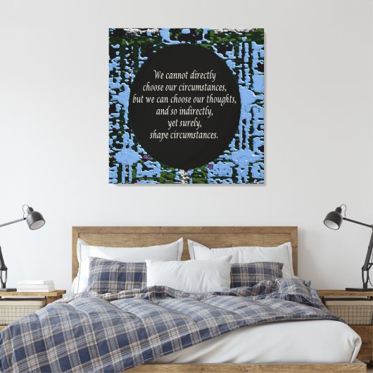 Wet inzake aanhalingsquota canvas afdruk (Insitu (Slaapkamer))