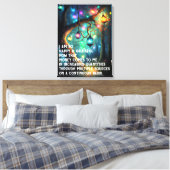 Wet inzake aantrekken Geldbebossing Quote Wealth Canvas Afdruk (Insitu (Slaapkamer))