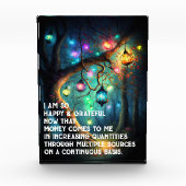 Wet inzake aantrekken Geldbebossing Quote Wealth Fotoblokken (Voorkant)