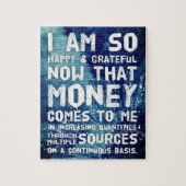 Wet inzake aantrekken Geldbebossing Quote Wealth Legpuzzel (Verticaal)