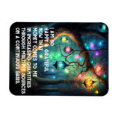 Wet inzake aantrekken Geldbebossing Quote Wealth Magneet (Horizontaal)