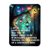 Wet inzake aantrekken Geldbebossing Quote Wealth Magneet (Verticaal)