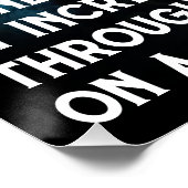 Wet inzake aantrekken Geldbebossing Quote Wealth Perfect Poster (Hoek)