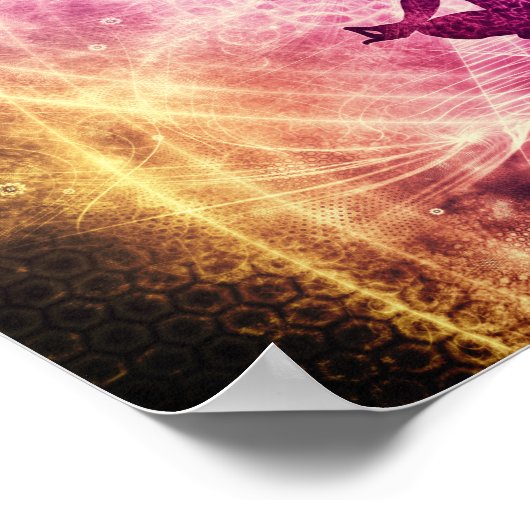 Wet inzake de behandeling van tractie-Chakra Poster (Hoek)