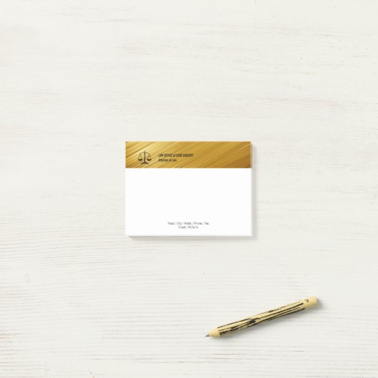 WET-KANTOOR | Advocaat Post-it® Notes (Op bureau)