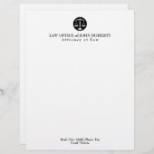 WET-KANTOOR | Elegant Briefhoofd (Voorkant / Achterkant)