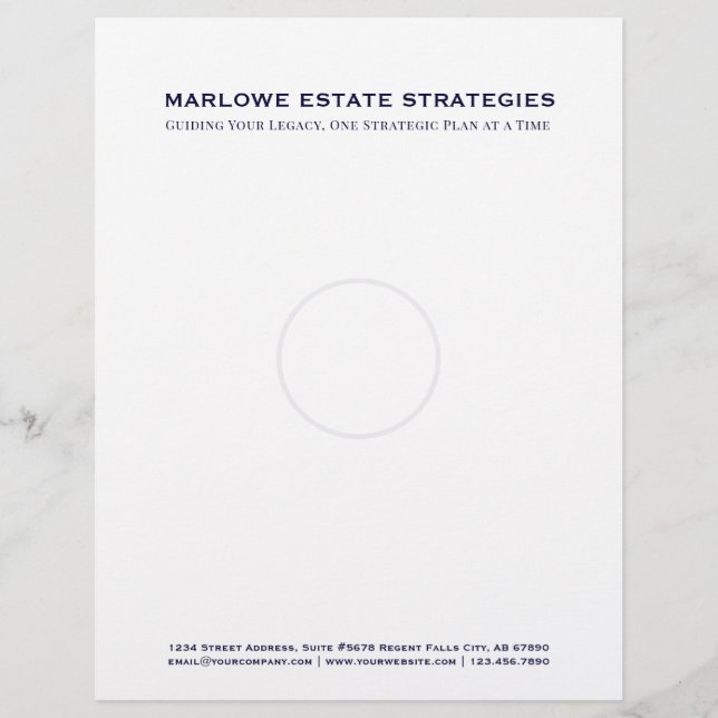 Wet Kantoor Letterhead Briefhoofd (Voorkant)