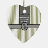 Wet Kantoor Procureur Recht Schaal Aangepast recht Keramisch Ornament (Rechts)