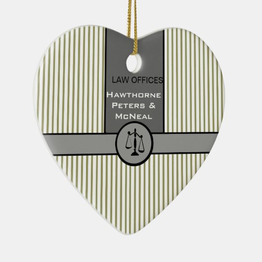 Wet Kantoor Procureur Recht Schaal Aangepast recht Keramisch Ornament (Rechts)