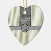 Wet Kantoor Procureur Recht Schaal Aangepast recht Keramisch Ornament (Links)