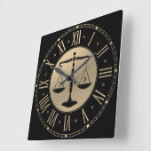 WET-KANTOOR | Schalen van het recht Vierkante Klok (Hoek)