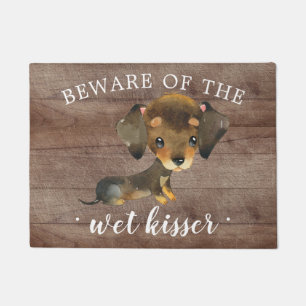 Wet Kisser Dachshund Puppy Hondendeurmat Deurmat