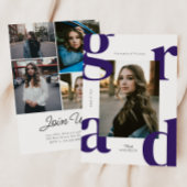 Wet Moderne Klasse van 2024 Afstuderen Uitnodiging