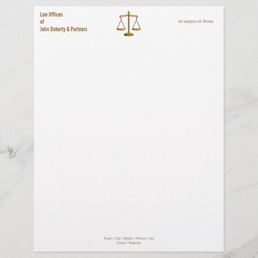 WET OFFICES Letterhead Briefhoofd Sjabloon (Voorkant)