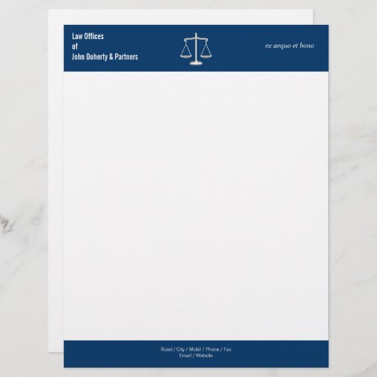 WET OFFICES Letterhead Briefhoofd Sjabloon (Voorkant / Achterkant)