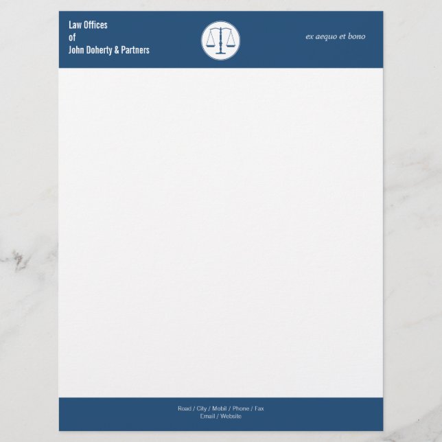 WET OFFICES Letterhead Gepersonaliseerd Briefhoofd (Voorkant)