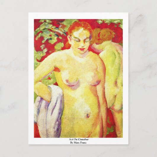 Wet op Cinnabar door Marc Franz Briefkaart (Voorkant)