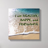 Wet op de aanloopband canvas afdruk (Voorkant)